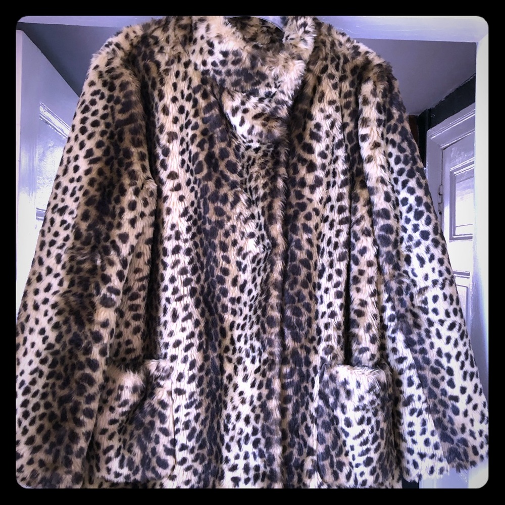 ASOS faux fur leopard cheetah coat